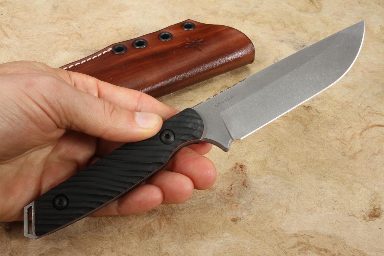 Scandi grind fixed blade knife